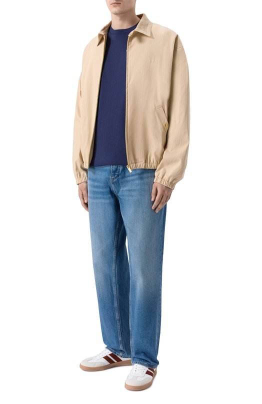 Хлопковая футболка Sporty and Rich T004363177BL106 Синий  T004363177BL106 Фото 2