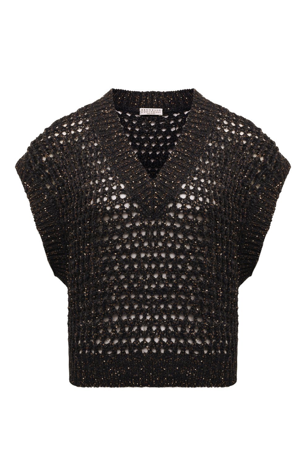 Жилет из шелка и льна BRUNELLO CUCINELLI, ар�т. MEA360402P, фото 1