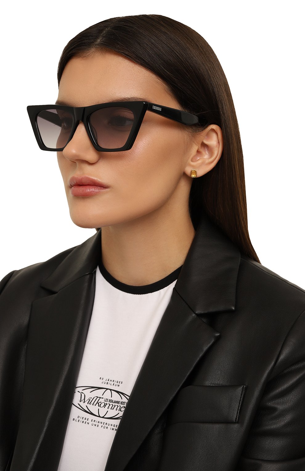 Солнцезащитные очки EIGENGRAU черного цвета по цене 21100 руб., арт. VENUS L0VE-EG, фото 2 Солнцезащитные очки EIGENGRAU, арт. VENUS L0VE-EG, фото 2