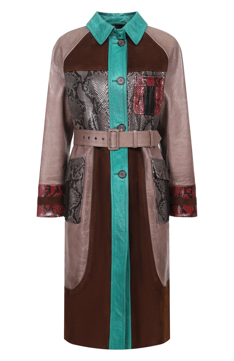 Кожаное пальто PRADA, арт. 56813-1PPE-F0U76, фото 1