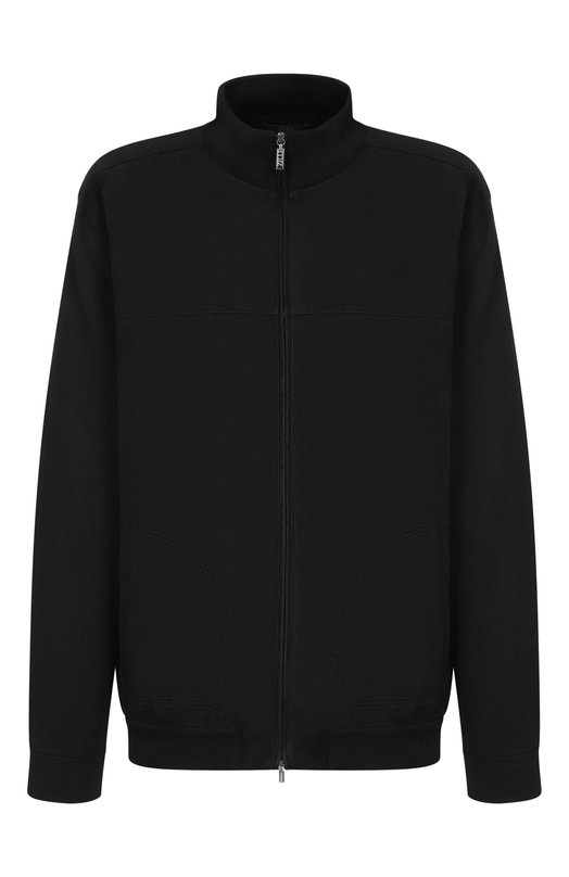 Кардиган с замшевой отделкой Zilli KZMC01M0270VTSU00_001 Чёрный KZMC01M0270VTSU00_001