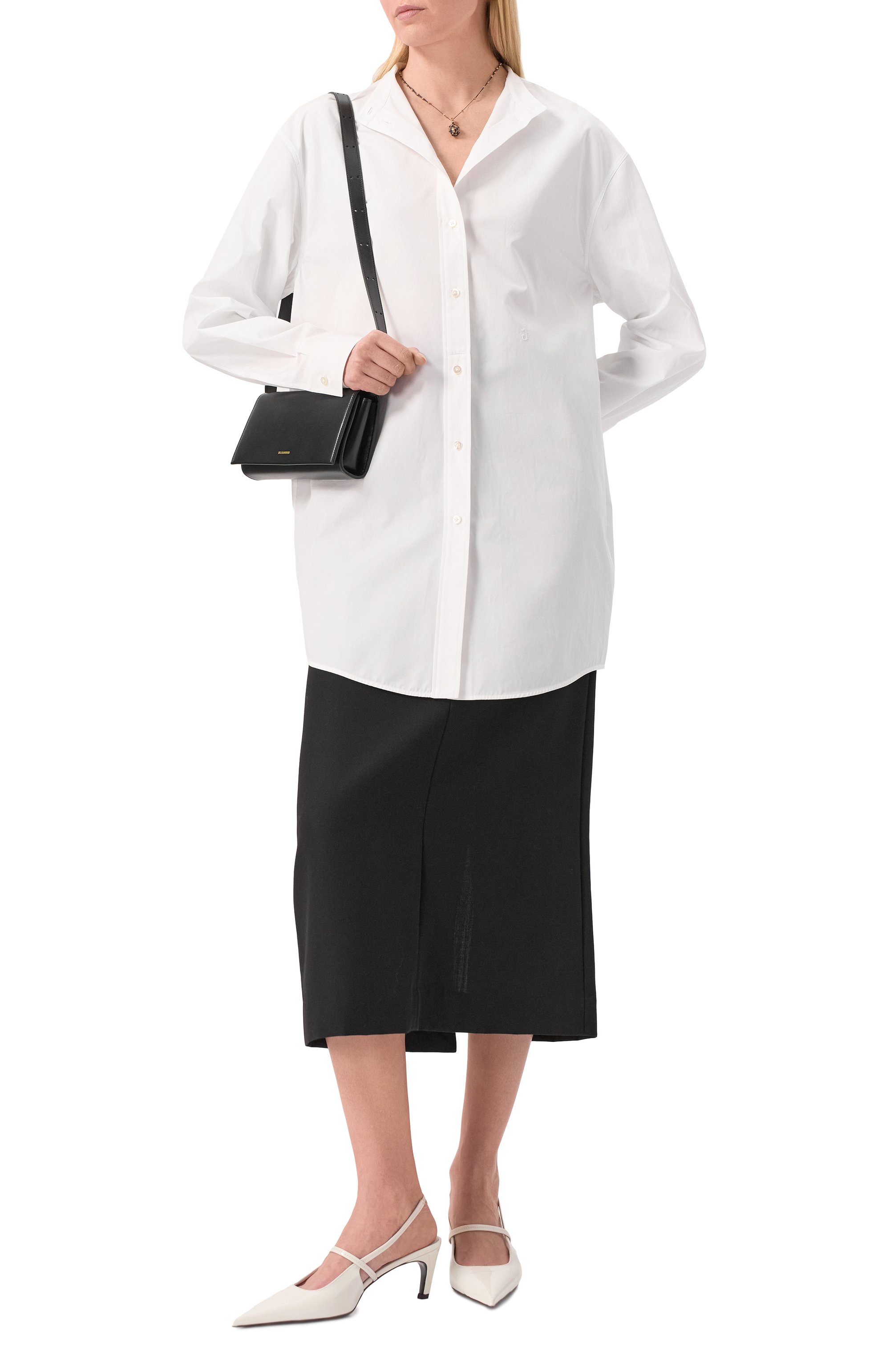 Хлопковая рубашка JIL SANDER, арт. J05DL0110/J45001, фото 2