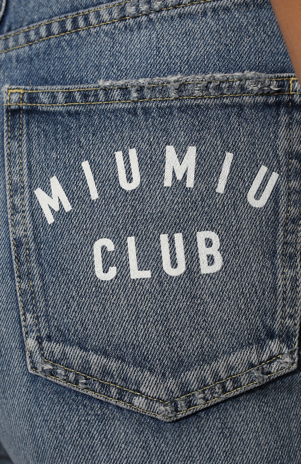 Джинсы MIU MIU голубого цвета по цене 86000 руб., арт. GWP351-U8R-F0008, фото 5 Джинсы MIU MIU, арт. GWP351-U8R-F0008, фото 5