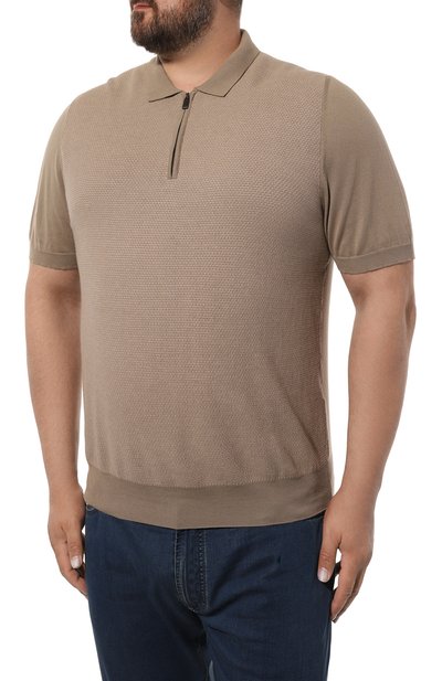 Хлопковое поло CANALI, арт. C0454B/MK01872, фото 3