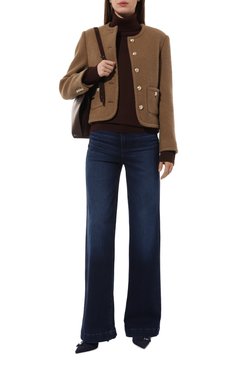 Женские текстильные туфли MSGM темно-синего цвета, арт. 3841MDS834/828 | Фото 2 (Каблук высота: Высокий; Драгоценные камни: Проставлено; Материал внешний: Текстиль; Подошва: Плоская; Материал сплава: Проставлено; Материал внутренний: Натуральная кожа; Каблук тип: Фигурный; Женское Кросс-КТ: Слингбэки)
