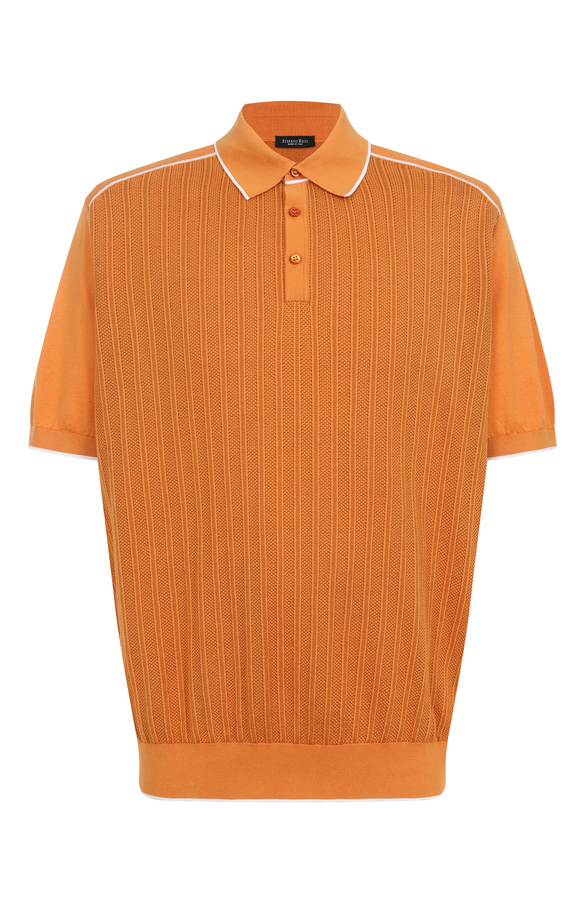Поло из хлопка и шелка STEFANO RICCI, арт. K212031P13/F25296, фото 1