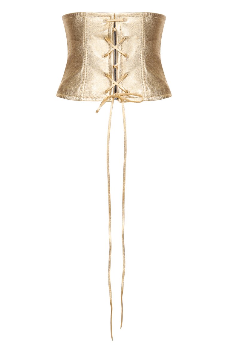Кожаный корсет MIU MIU, арт. MPT238-AW4-F0056, фото 1