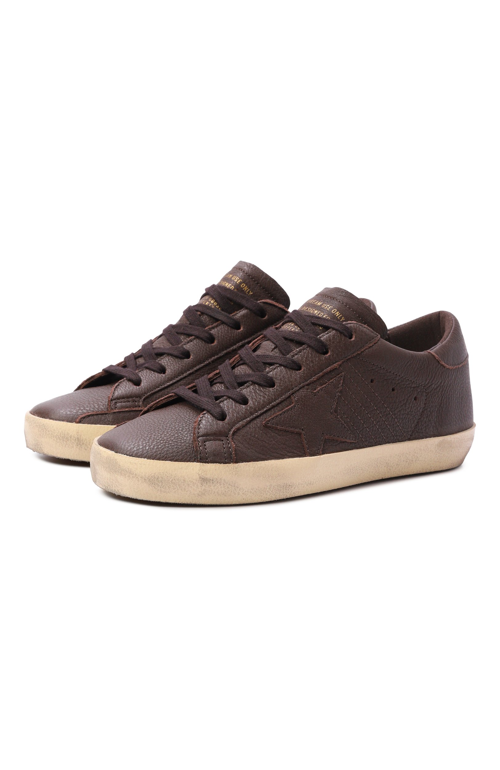 Кожаные кеды super-star GOLDEN GOOSE DELUXE BRAND, арт. GWF00101.F008887, фото 1