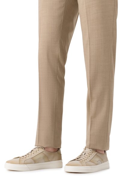 Кожаные кеды double buckle SANTONI, арт. MBGG22068PNNTFG0, фото 3