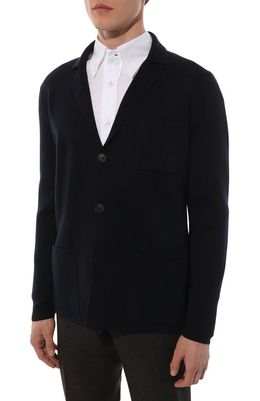 Шерстяной пиджак Corneliani 94M586-9425164 Синий  94M586-9425164 Фото 4