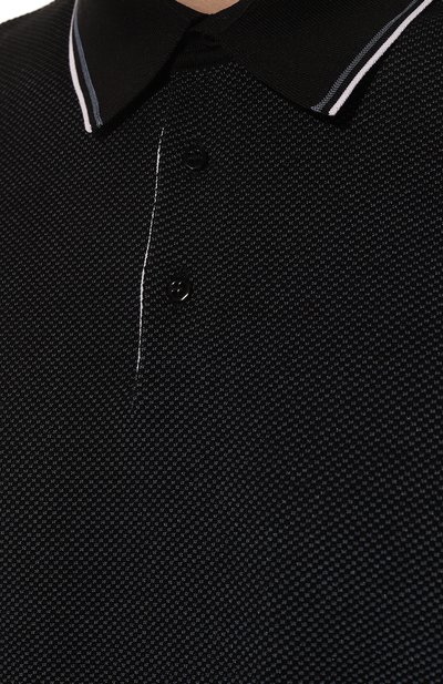 Поло из шелка и хлопка STEFANO RICCI темно-синего цвета по цене 108000 руб., арт. K818044P13/F23172, фото 5 Поло из шелка и хлопка STEFANO RICCI, арт. K818044P13/F23172, фото 5