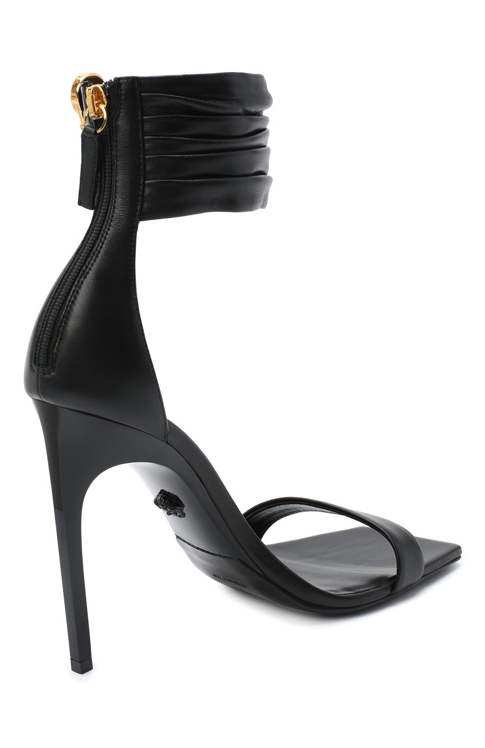 Кожаные босоножки safety pin VERSACE, арт. DST429P/DNA5, фото 4