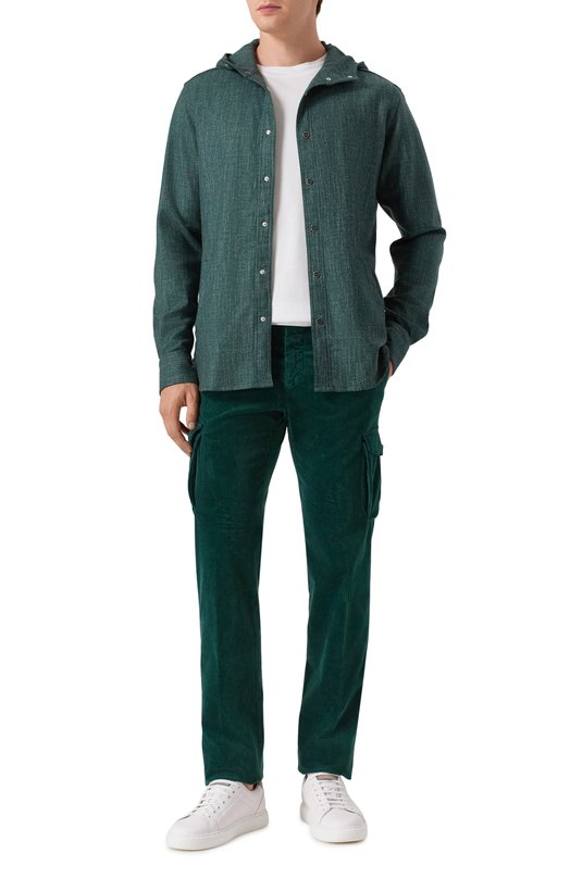 Вельветовые брюки-карго Kiton UFPPCAK0105H01 Зелёный  UFPPCAK0105H01 Фото 2