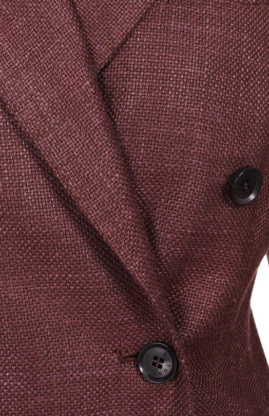 Жакет из шерсти и шелка Kiton D46523K0918E02 Бордовый  D46523K0918E02 Фото 6