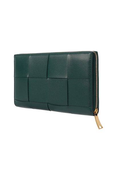 Кошелек BOTTEGA VENETA зеленого цвета по цене 135500 руб., арт. 814676/V6VU1, фото 2 Кошелек BOTTEGA VENETA, арт. 814676/V6VU1, фото 2