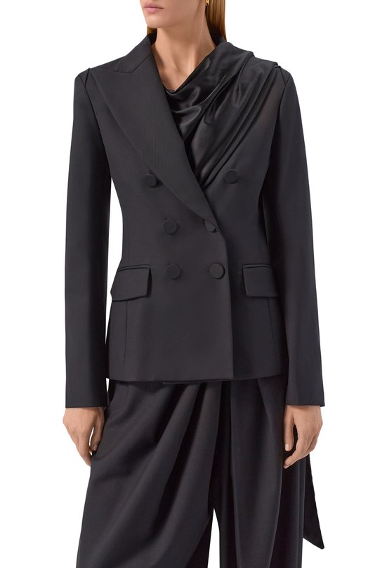 Шерстяной жакет Nina Ricci 25ACVE006/WV0324 Чёрный  25ACVE006/WV0324 Фото 3