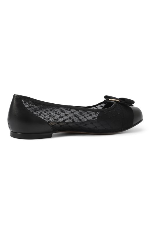 Комбинированные балетки Vara Ferragamo 01J563/779578 Чёрный  01J563/779578 Фото 5