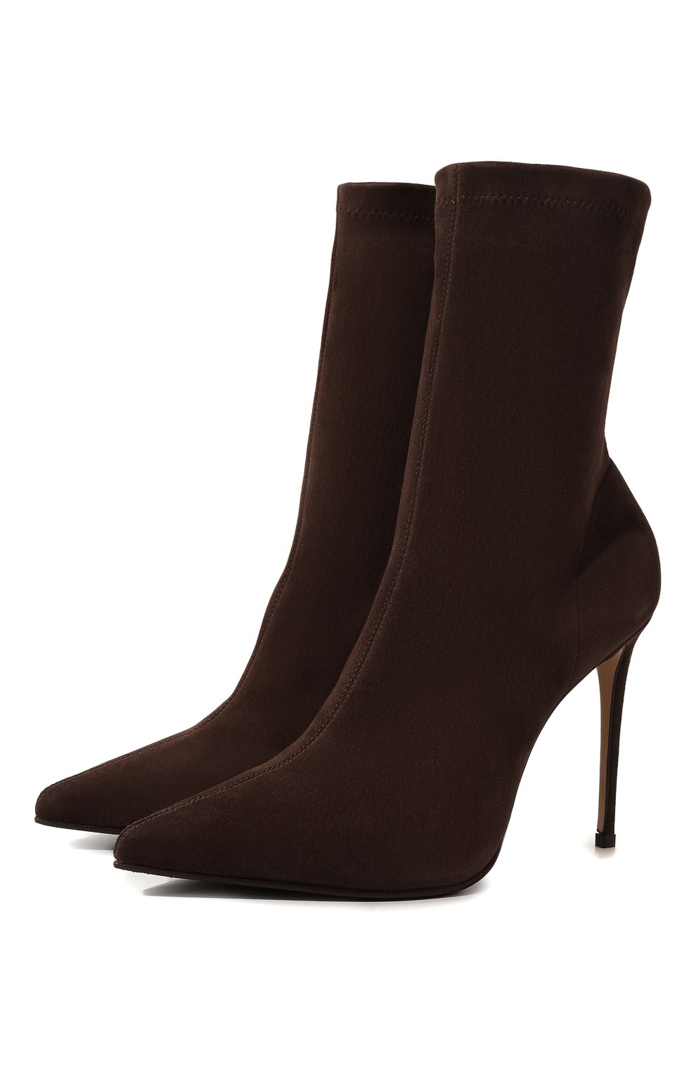 Замшевые ботильоны stivaletto eva 100 LE SILLA, арт. 2195V090R1PPVST, фото 1