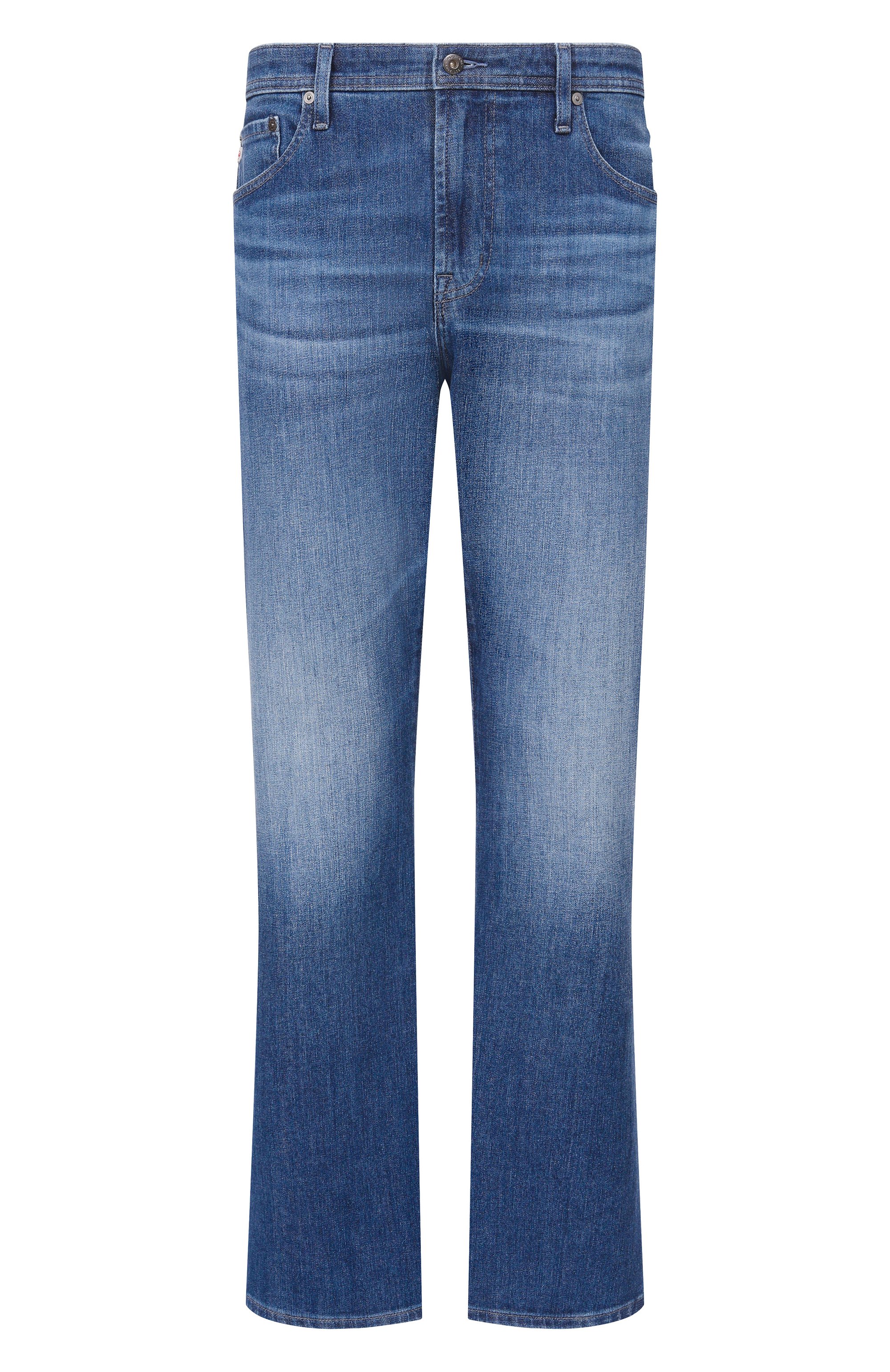 Джинсы clint AG ADRIANO GOLDSCHMIED синего цвета по цене 33600 руб., арт. 1F59FXD/A, фото 1 Джинсы clint AG ADRIANO GOLDSCHMIED, арт. 1F59FXD/A, фото 1