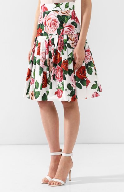 Хлопковая юбка DOLCE & GABBANA, арт. F4BI3T/HS5C4, фото 3