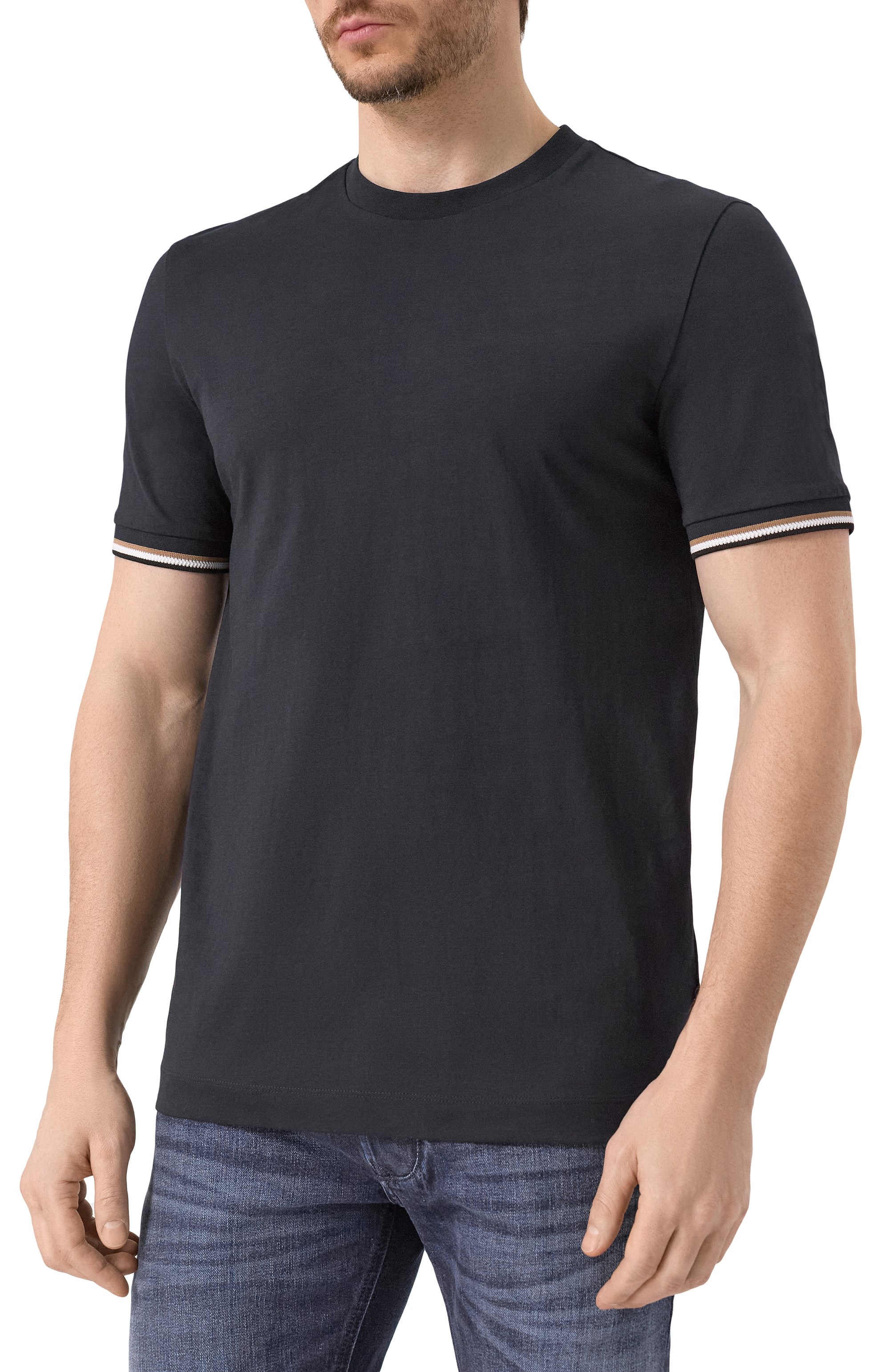 Хлопковая футболка BOSS, арт. 50501097, фото 3