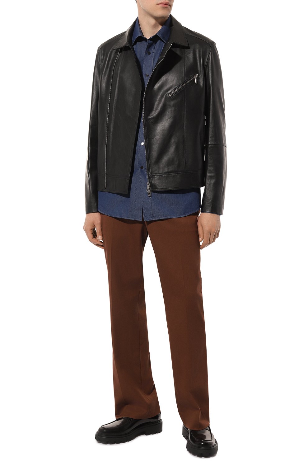 Хлопковая рубашка STEFANO RICCI темно-синего цвета по цене 99500 руб., арт. MC006832/EX2102, фото 2 Хлопковая рубашка STEFANO RICCI, арт. MC006832/EX2102, фото 2