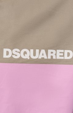 Мужская хлопковая рубашка DSQUARED2 бежевого цвета, арт. S71DM0688 | Фото 5 (Манжеты: На пуговицах; Воротник: Кент; Рукава: Длинные; Случай: Повседневный; Длина (для топов): Стан�дартные; Принт: С принтом; Материал сплава: Проставлено; Материал внешний: Хлопок; Драгоценные камни: Проставлено; Стили: Кэжуэл)