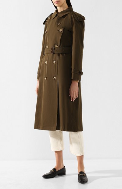 Хлопковый тренч westminster BURBERRY хаки цвета по цене 239500 руб., арт. 4073381, фото 3 Хлопковый тренч westminster BURBERRY, арт. 4073381, фото 3