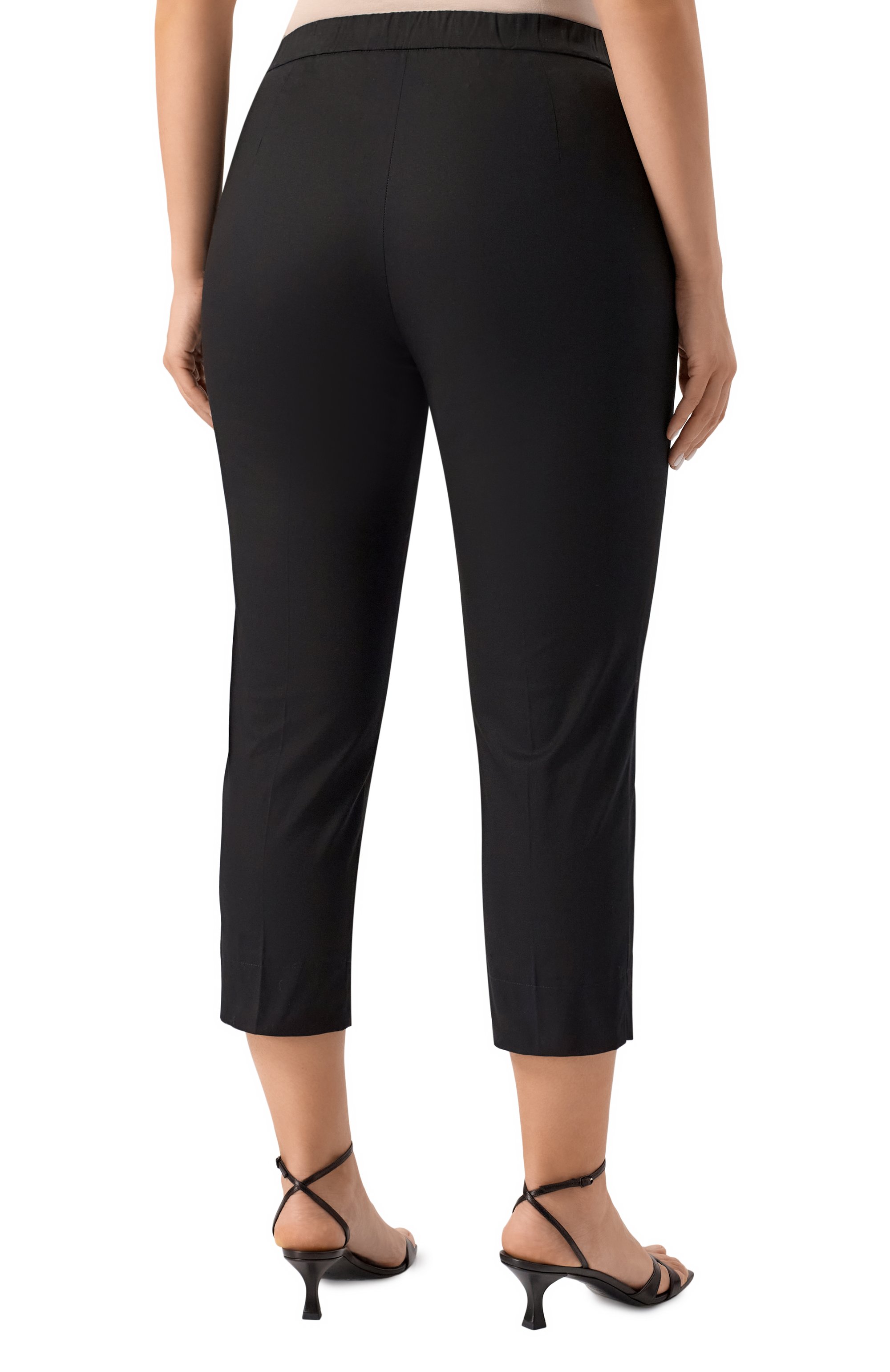 Хлопковые брюки PERSONA BY MARINA RINALDI черного цвета по цене 15200 руб., арт. VERVE, фото 4 Хлопковые брюки PERSONA BY MARINA RINALDI, арт. VERVE, фото 4