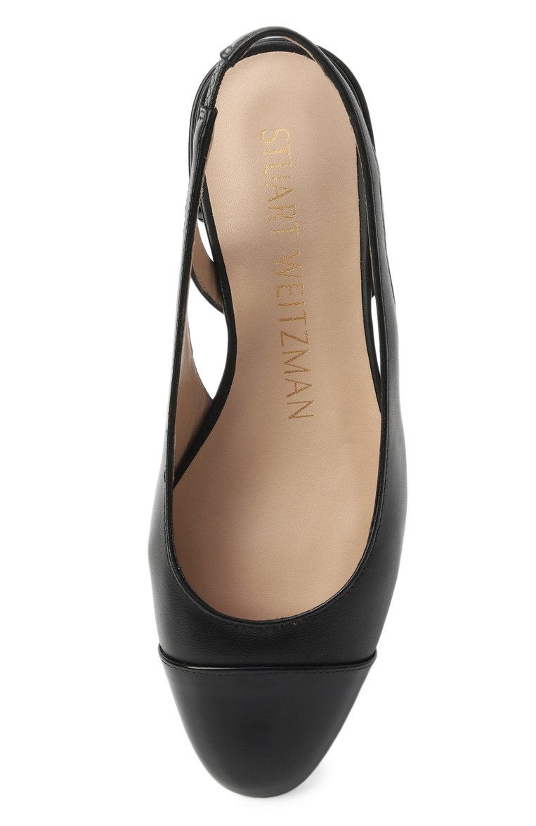 Кожаные балетки sleek STUART WEITZMAN, арт. SC667, фото 4