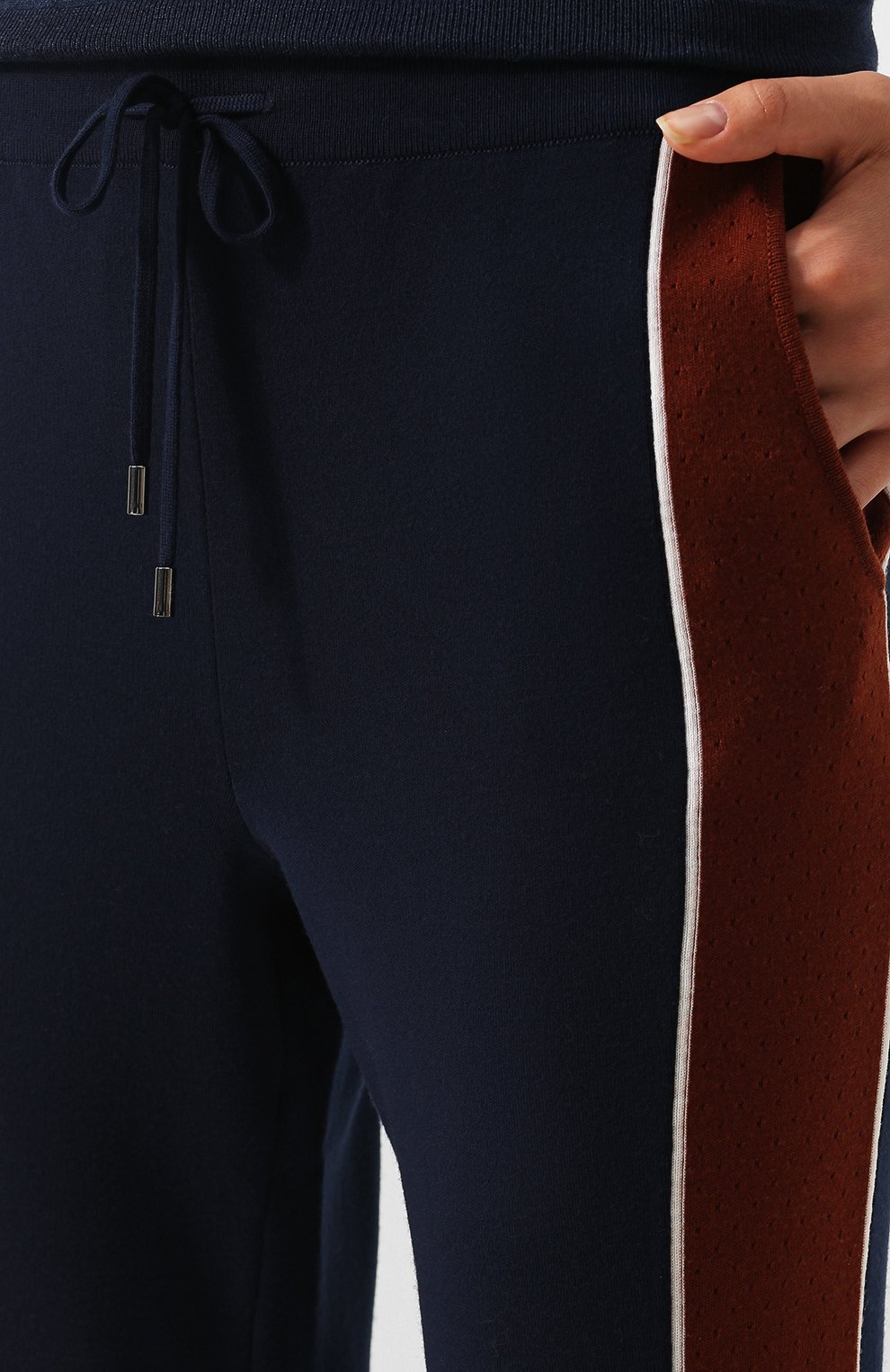 Шерстяные брюки с контрастными лампасами LORO PIANA, арт. FAI1819, фото 5