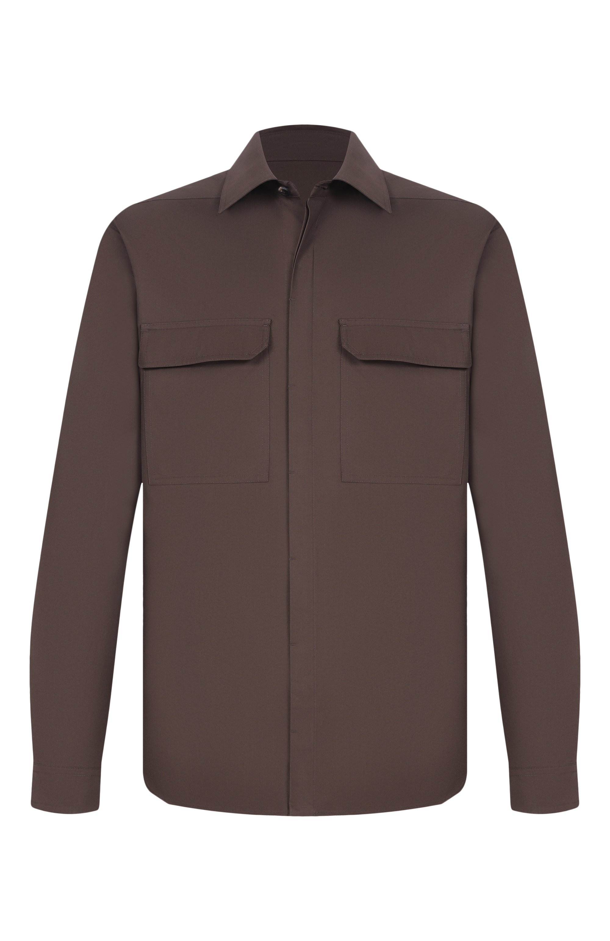 Хлопковая рубашка RICK OWENS, арт. RU01F2291/P, фото 1