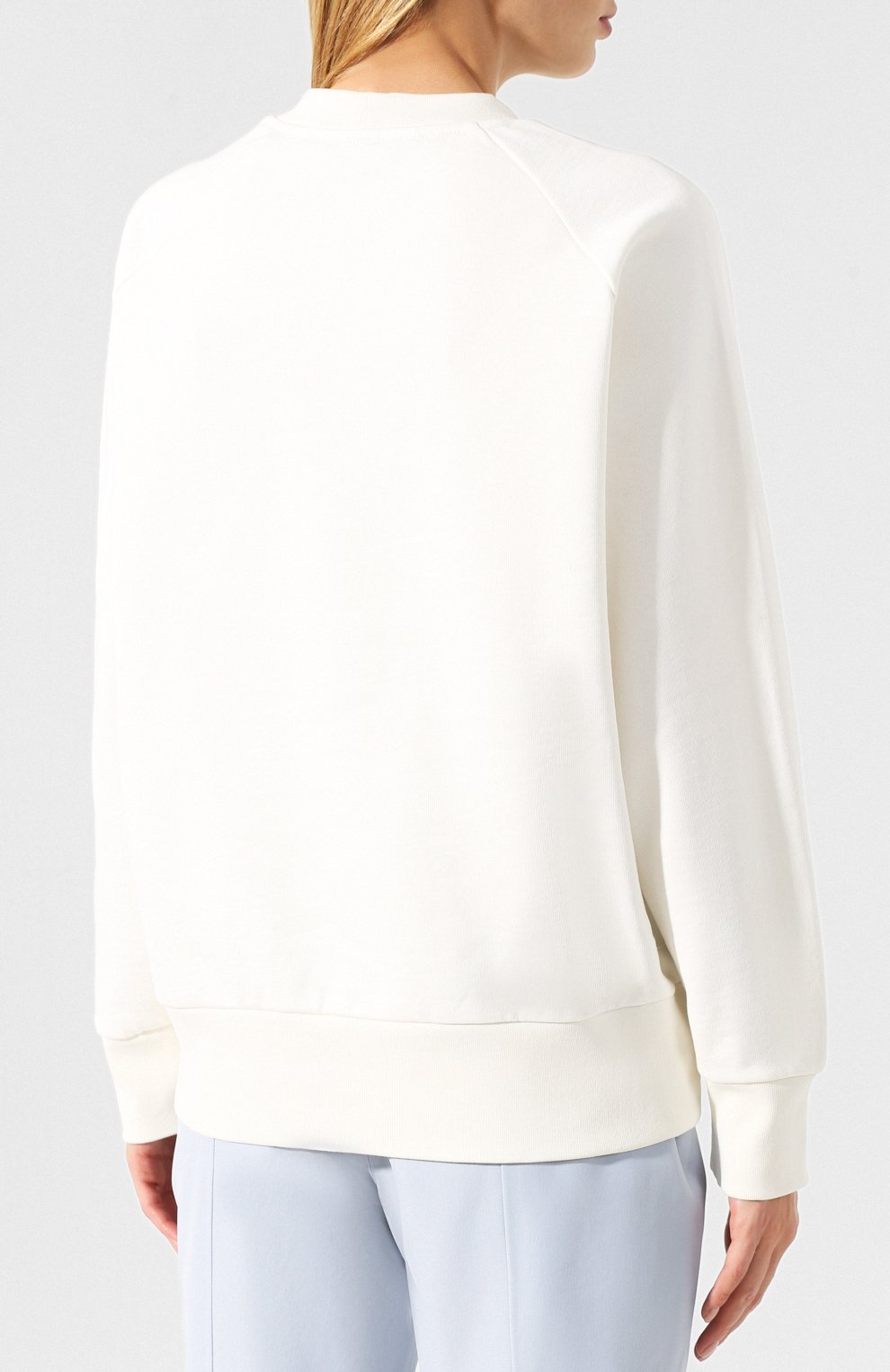 Хлопковый пуловер MONCLER GRENOBLE белого цвета по цене 35800 руб., арт. D2-098-80506-50-80426, фото 4 Хлопковый пуловер MONCLER GRENOBLE, арт. D2-098-80506-50-80426, фото 4
