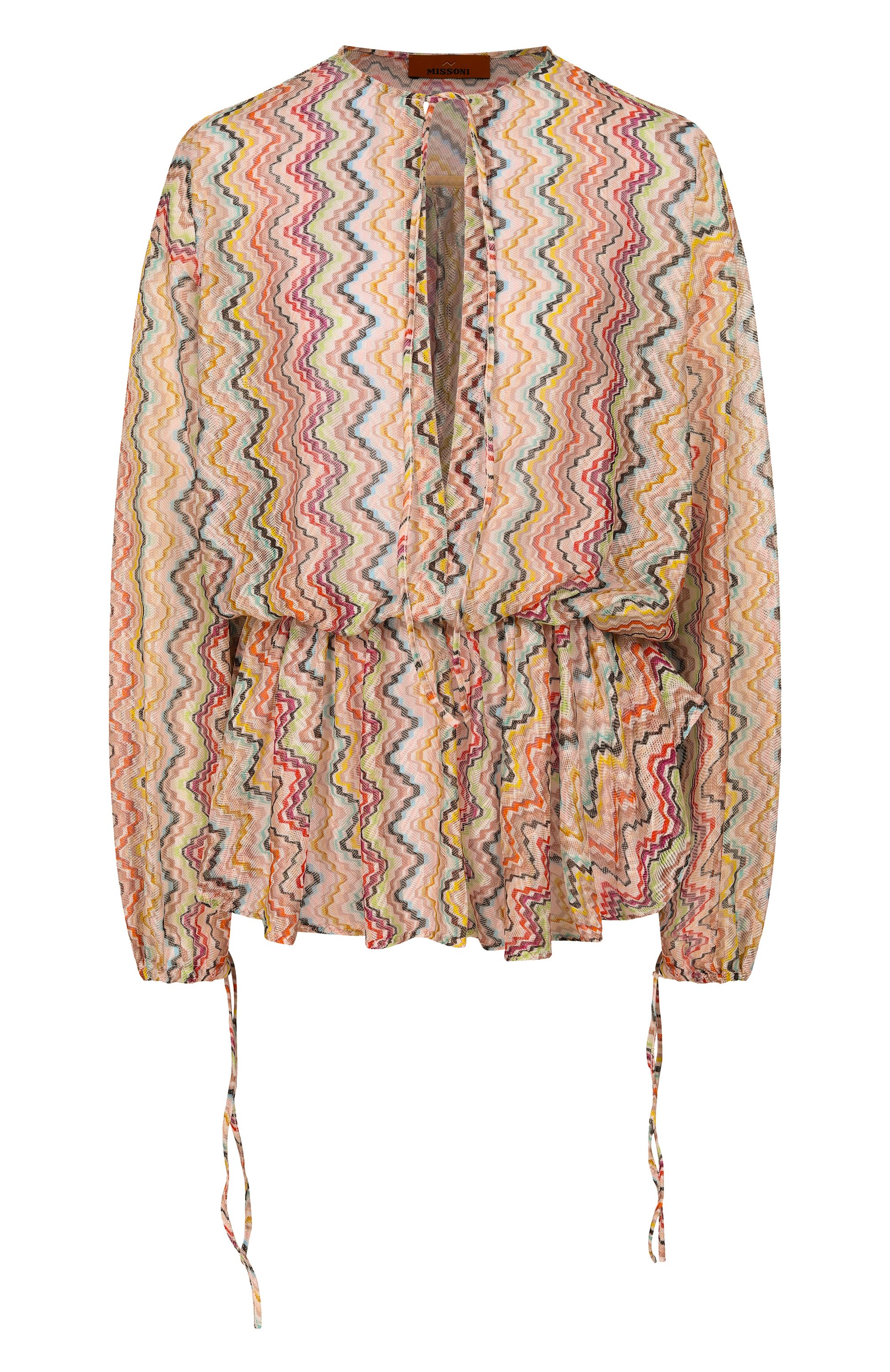 Блузка MISSONI разноцветного цвета по цене 141500 руб., арт. MS26SQ21/BR015G, фото 1 Блузка MISSONI, арт. MS26SQ21/BR015G, фото 1