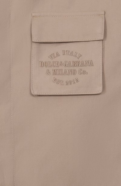 Хлопковая рубашка DOLCE & GABBANA, арт. L44S74/FU63D, фото 3