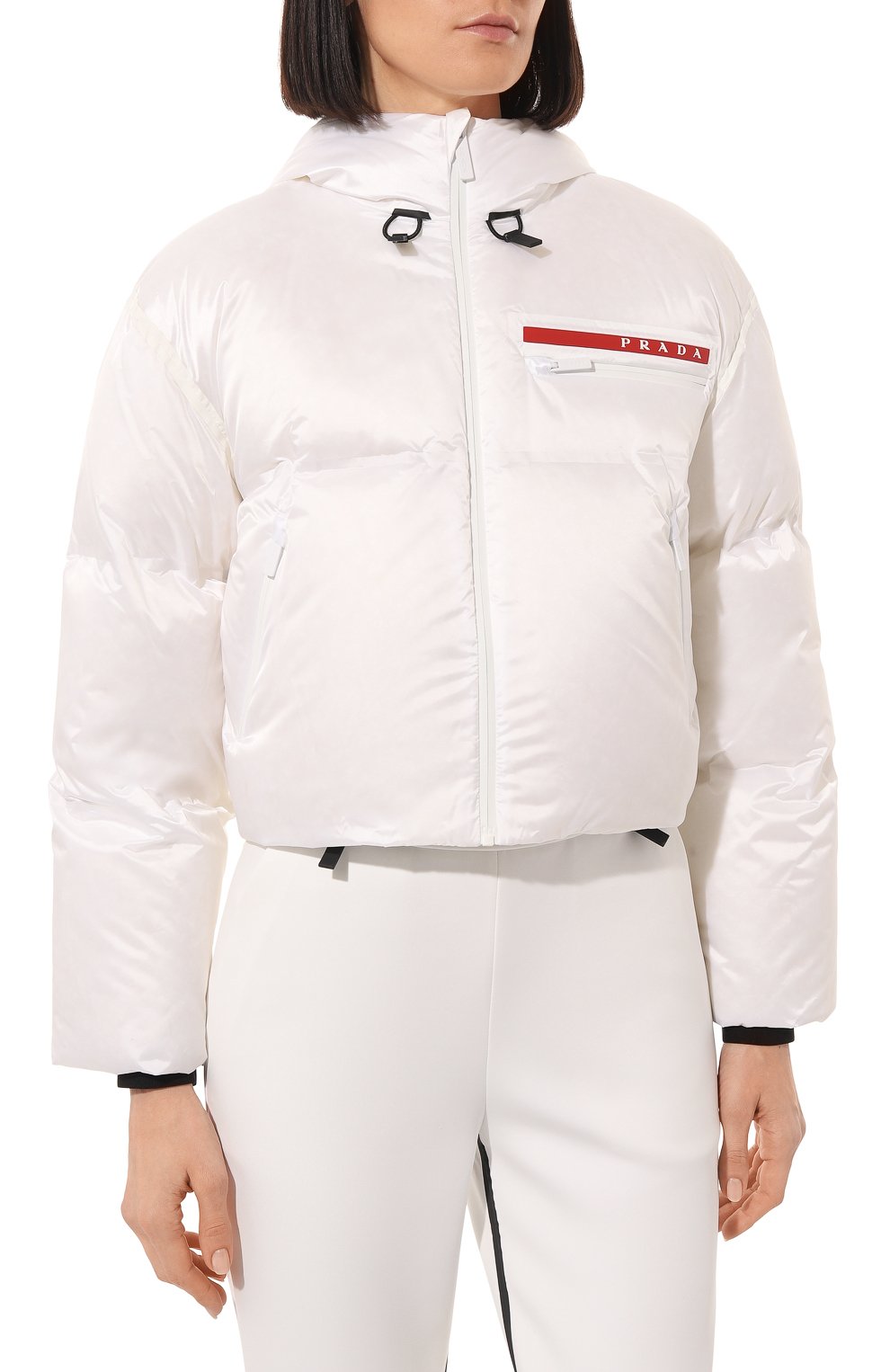 Пуховик prada linea rossa PRADA белого цвета по цене 230000 руб., арт. 29Z698-1ZT6-F027K-212, фото 3 Пуховик prada linea rossa PRADA, арт. 29Z698-1ZT6-F027K-212, фото 3
