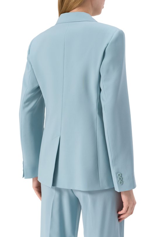 Шерстяной жакет Weekend Max Mara NERV0S0 Голубой  NERV0S0 Фото 4