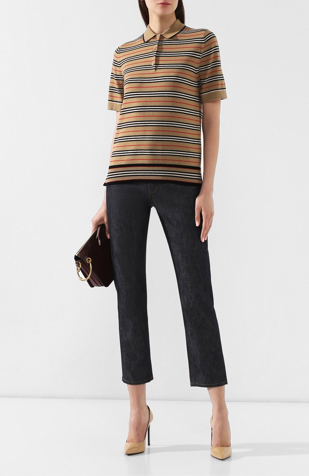 Джинсы BURBERRY синего цвета по цене 84950 руб., арт. 8010734, фото 2 Джинсы BURBERRY, арт. 8010734, фото 2