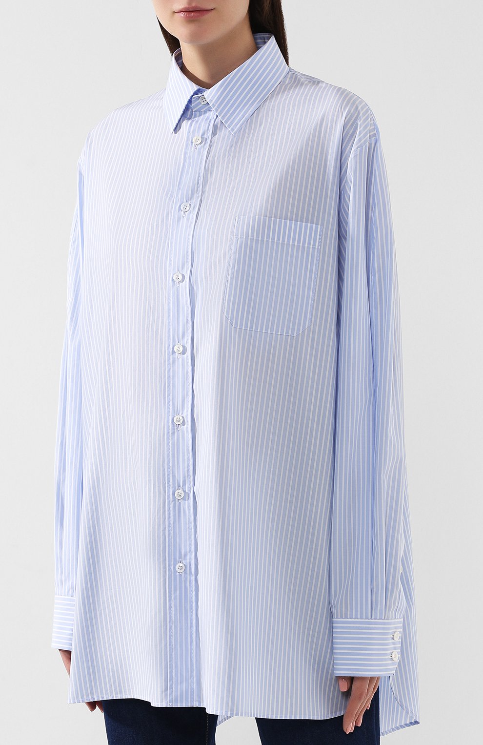 Хлопковая блузка MAISON MARGIELA, арт. S29DL0142/S49913, фото 3