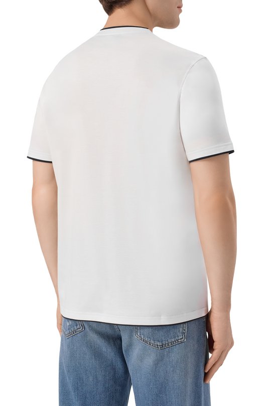 Хлопковая футболка Kiton UMK0970 Белый  UMK0970 Фото 4