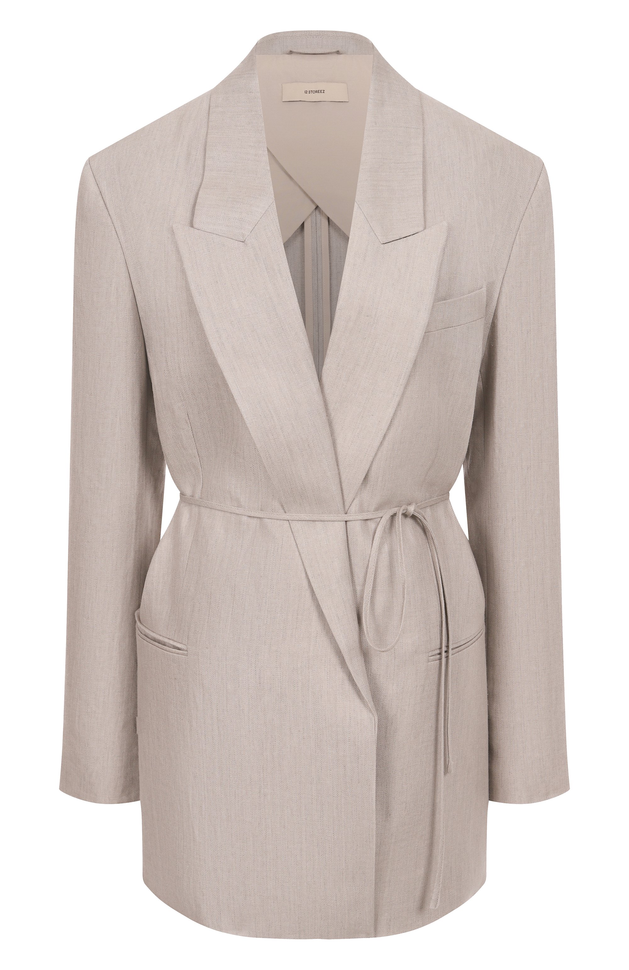 Льняной жакет 12 STOREEZ, арт. 131475, фото 1