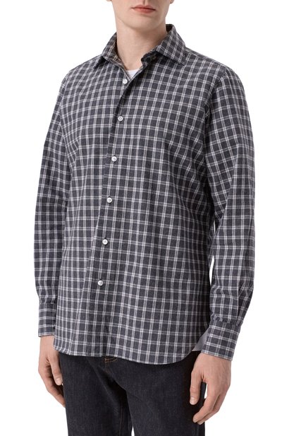 Хлопковая рубашка FINAMORE 1925, арт. NAP0LI/A5093, фото 3