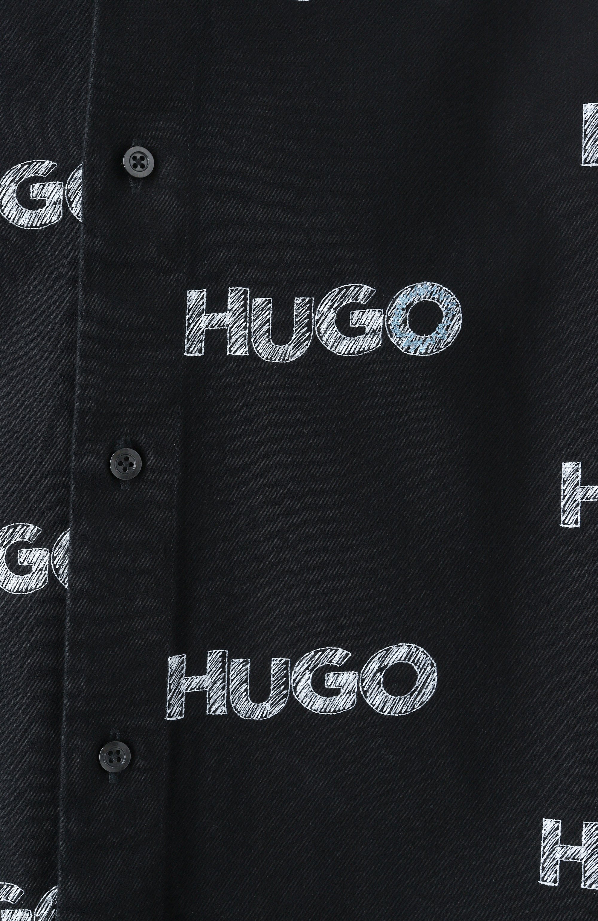 Хлопковая куртка-рубашка HUGO BLUE, арт. 50534186, фото 6