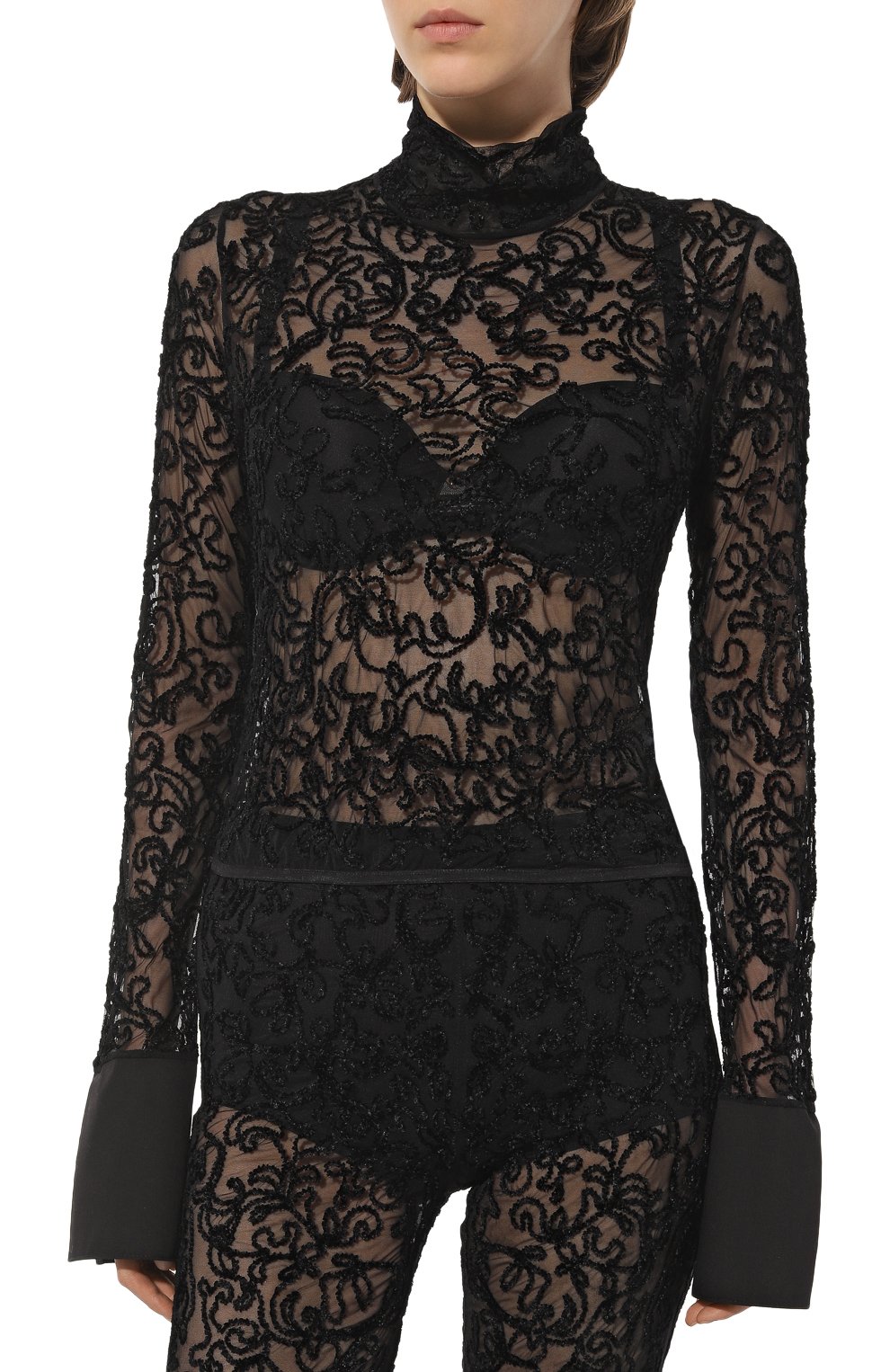 Топ DONDUP черного цвета по цене 114500 руб., арт. S979/JS0286D XXX, фото 3 Топ DONDUP, арт. S979/JS0286D XXX, фото 3