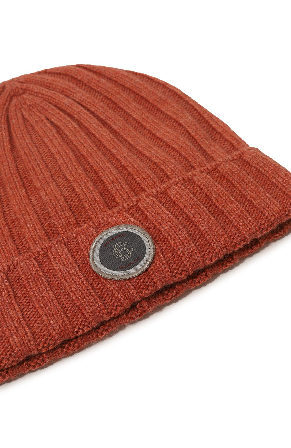 Кашемировая шапка BRUNELLO CUCINELLI кораллового цвета по цене 25250 руб., арт. B22M90040B, фото 3 Кашемировая шапка BRUNELLO CUCINELLI, арт. B22M90040B, фото 3