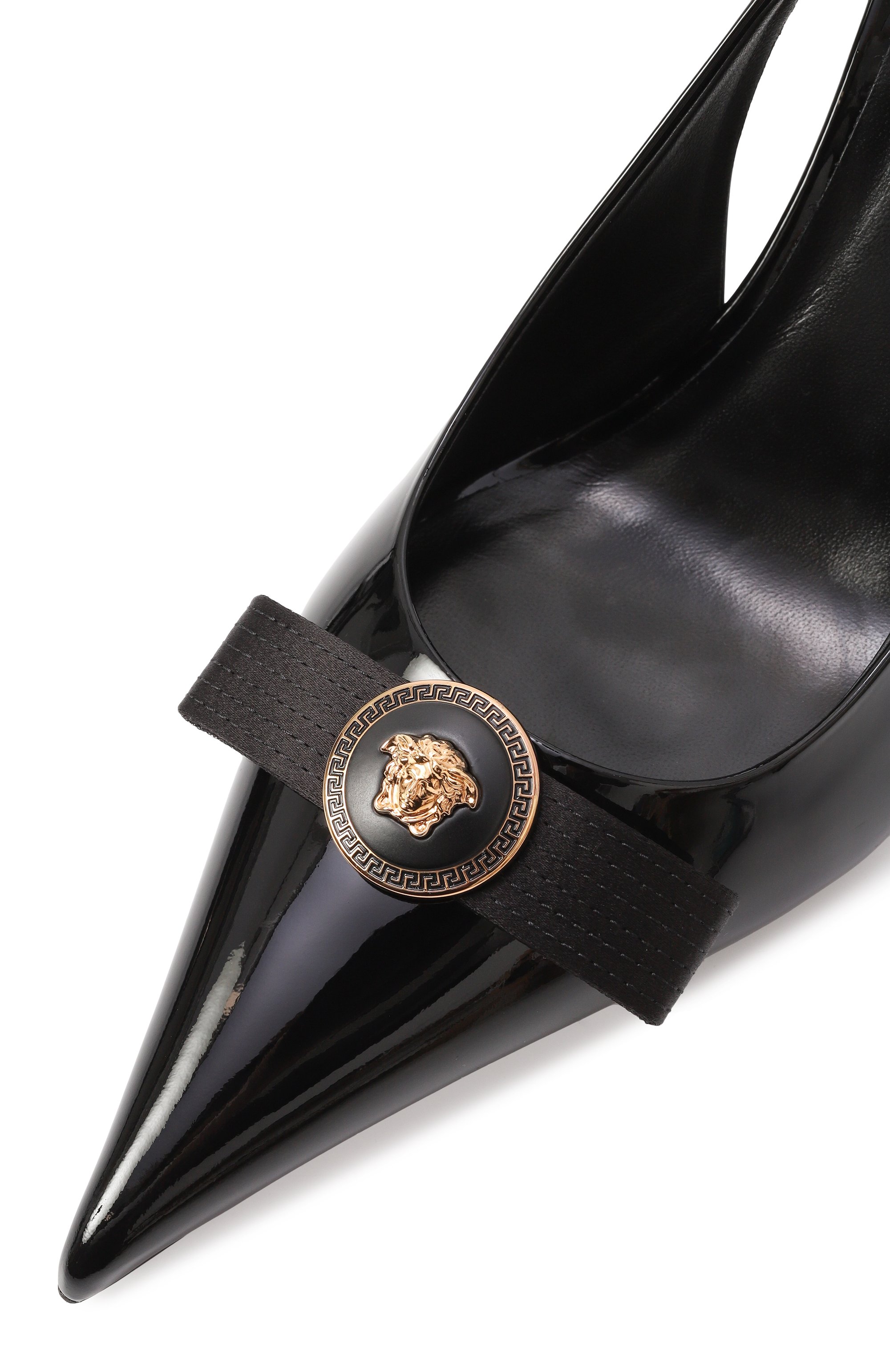 Лакированные туфли gianni ribbon 85 VERSACE, арт. 1013717/1A08983, фото 7