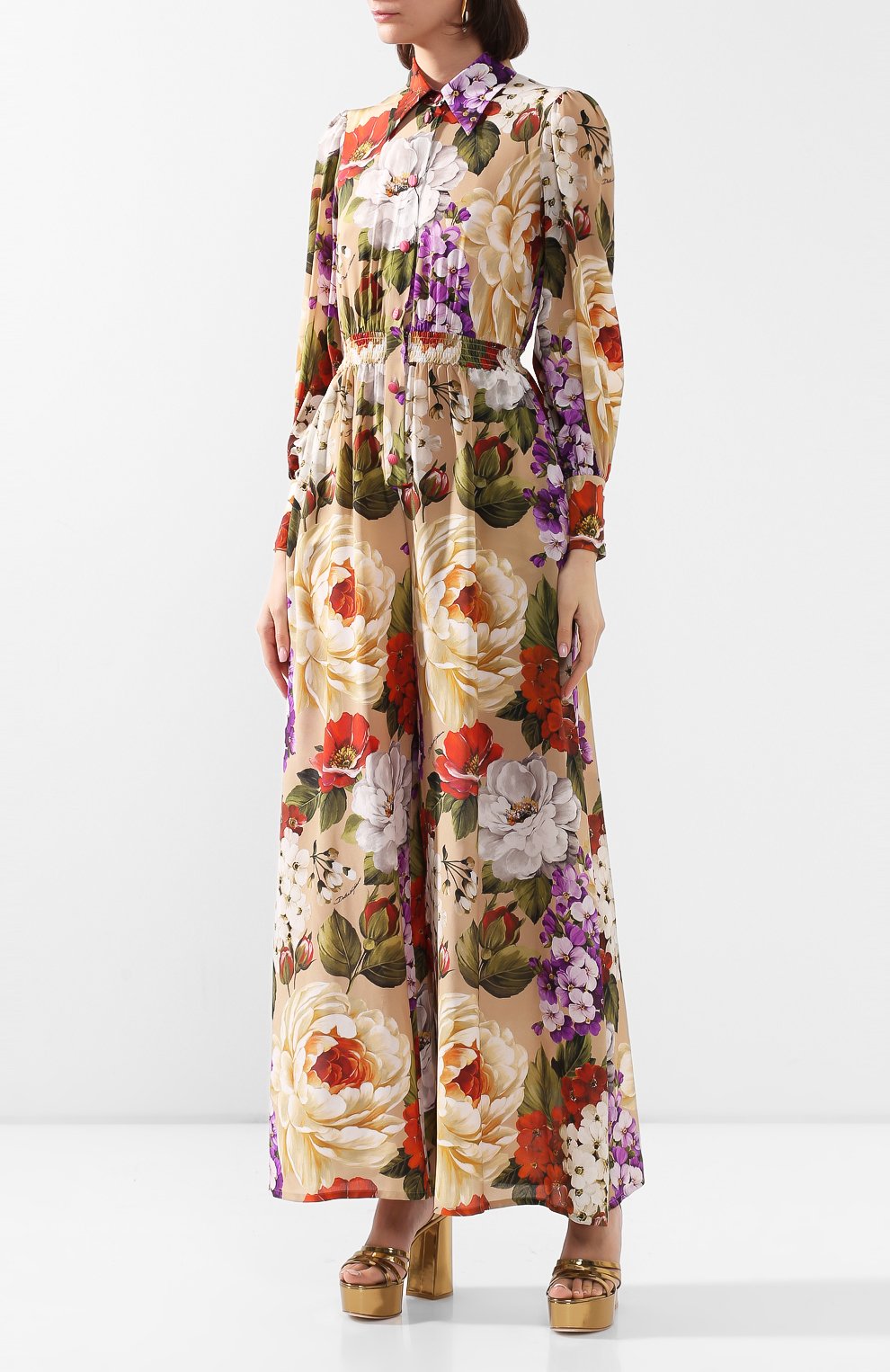 Шелковый комбинезон DOLCE & GABBANA, арт. F6H4LT/IS1A0, фото 3