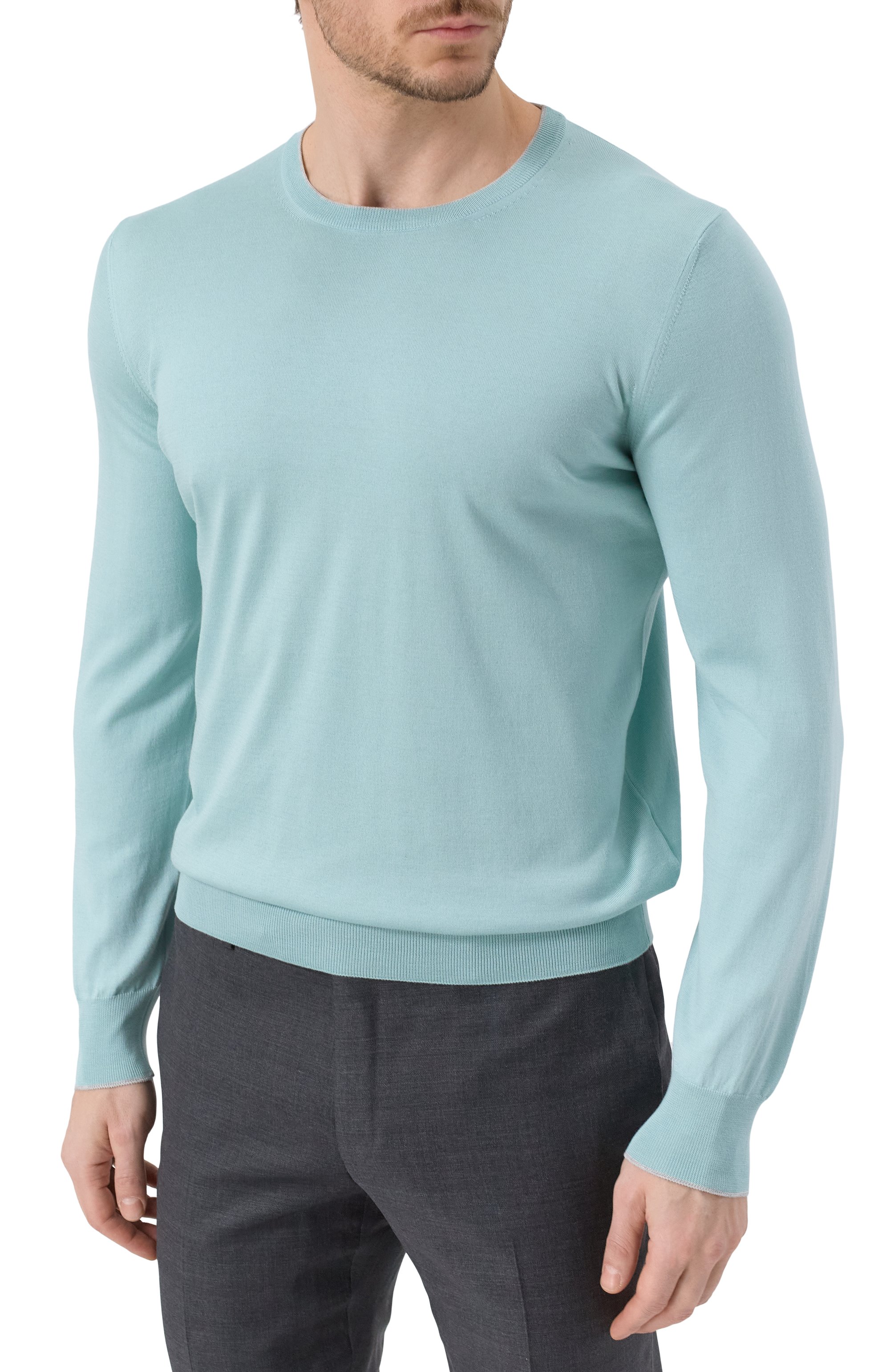 Джемпер из шелка и хлопка GRAN SASSO, арт. 43167/16290, фото 3