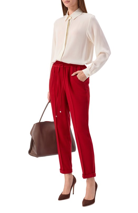 Кашемировые брюки Kiton D37102K0580E01 Красный  D37102K0580E01 Фото 2