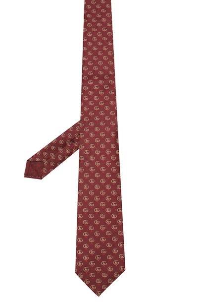 Шелковый галстук GUCCI бордового цвета по цене 16600 руб., арт. 571789/4E002, фото 2 Шелковый галстук GUCCI, арт. 571789/4E002, фото 2